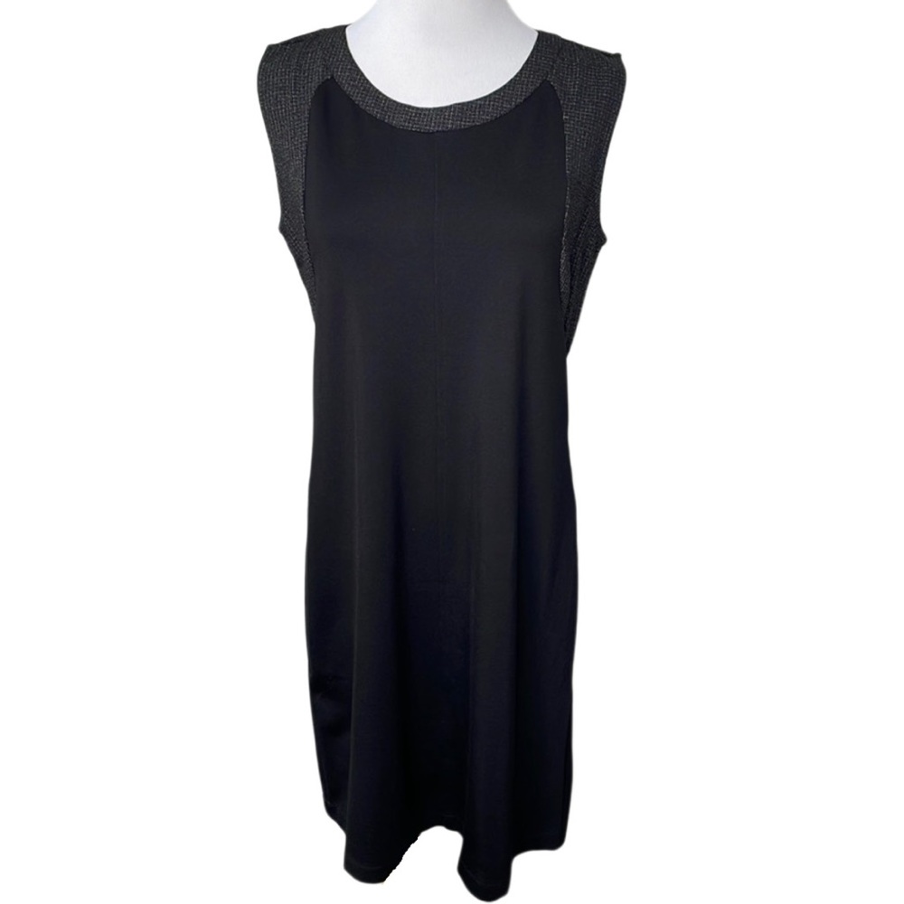 Emerson Kate Boutique Black and Grey Cap Sleeve Sheath Dress
